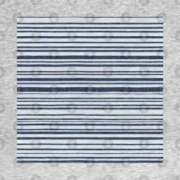 Regatta stripe on blue denim fabric textured by Anik Arts